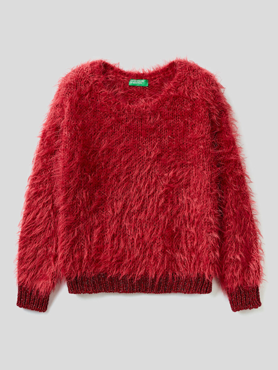 Sweater in long-haired yarn image number 1