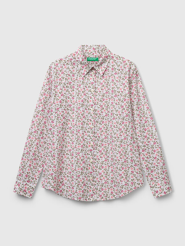Patterned shirt in lightweight cotton Women