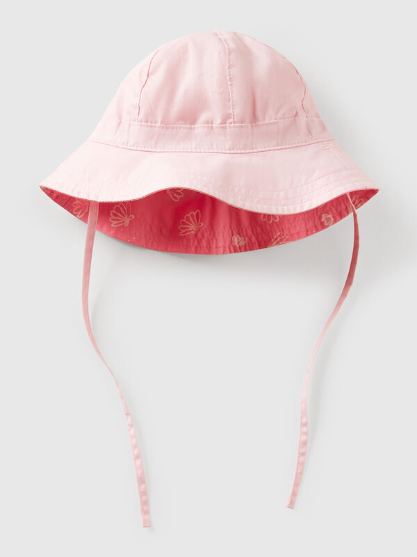 Reversible hat with beach print New Born (0-18 months)