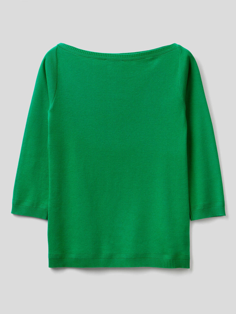 100% cotton boat neck sweater image number 2