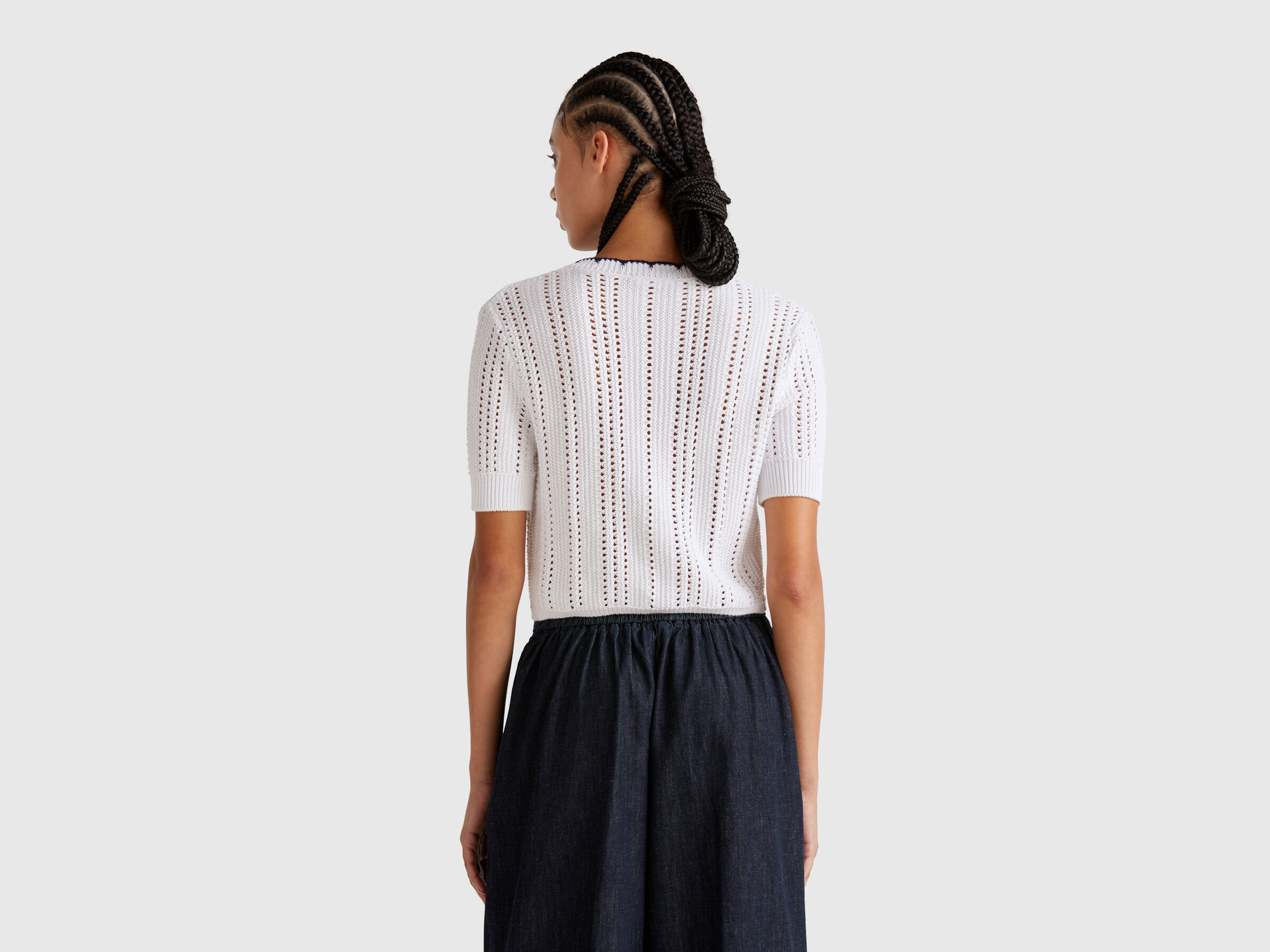 BUTTONED SWEATER H/S Women image number 1