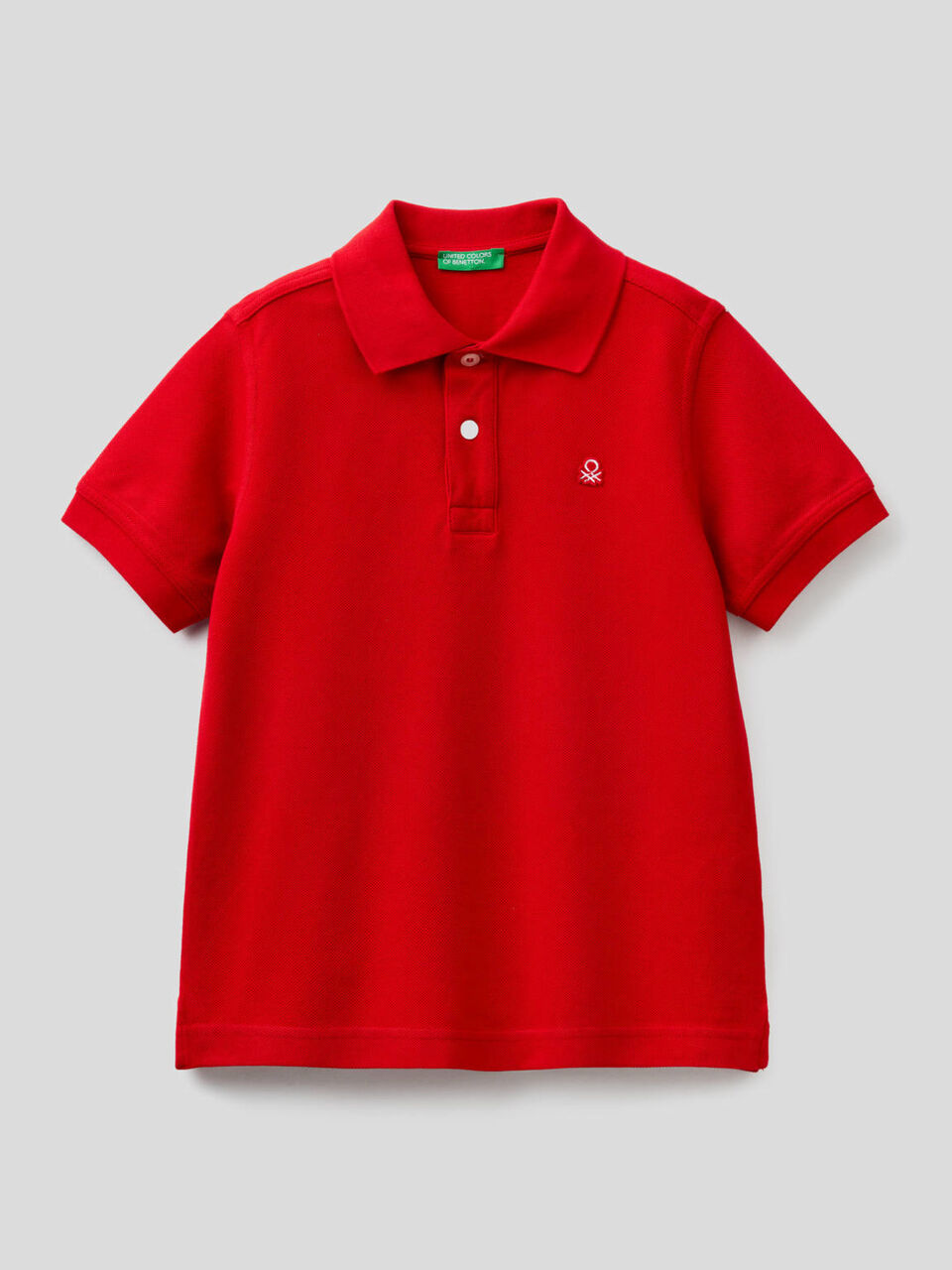 Polo in pure cotton pique image number 1