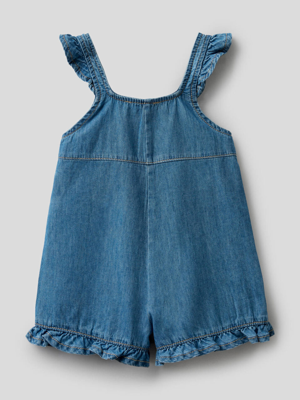 Overalls in chambray fabric image number 2