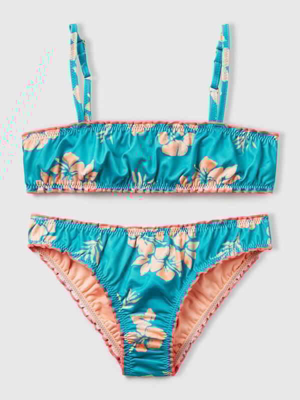 Bikini with floral print Junior Girl
