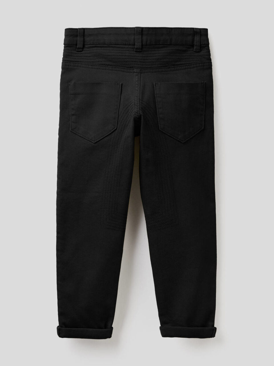 Slim fit trousers with stitching image number 2