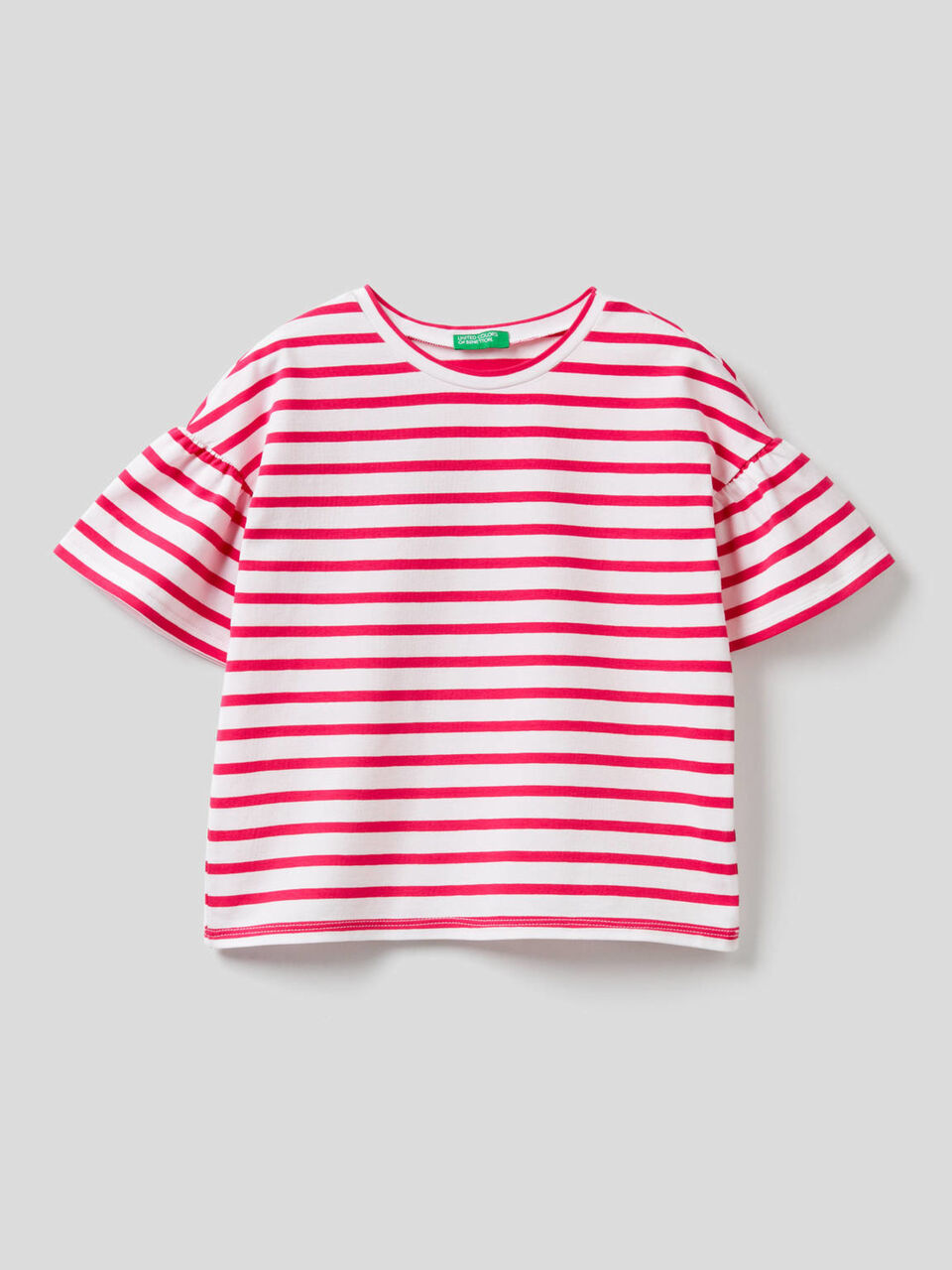 T-shirt with yarn dyed stripes image number 1