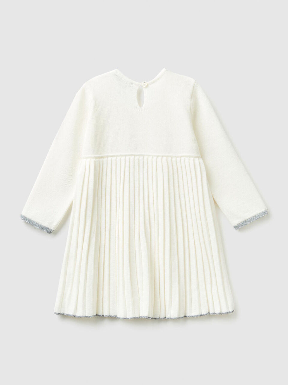Pleated knit dress image number 2