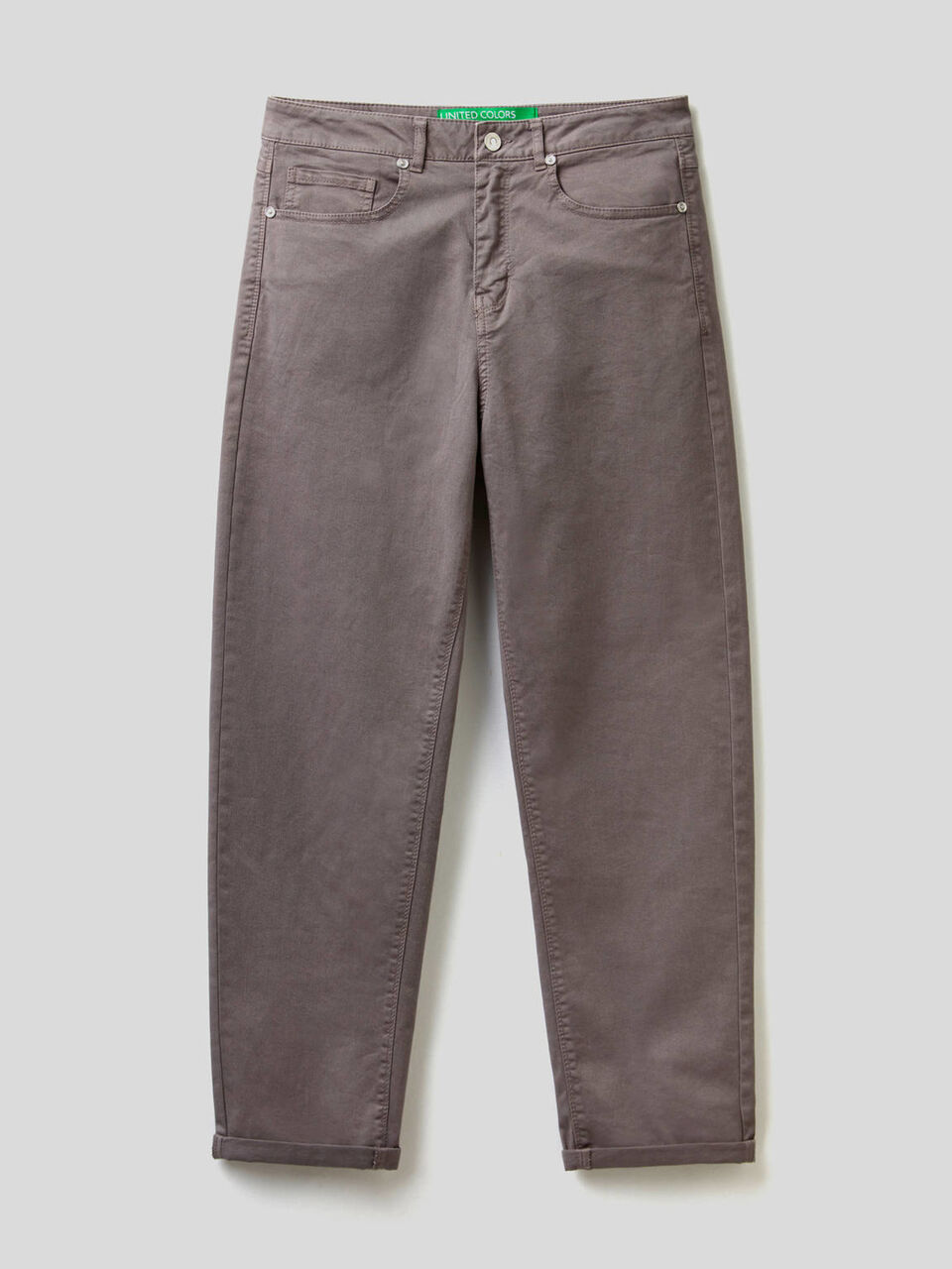Boyfriend trousers in stretch cotton image number 1