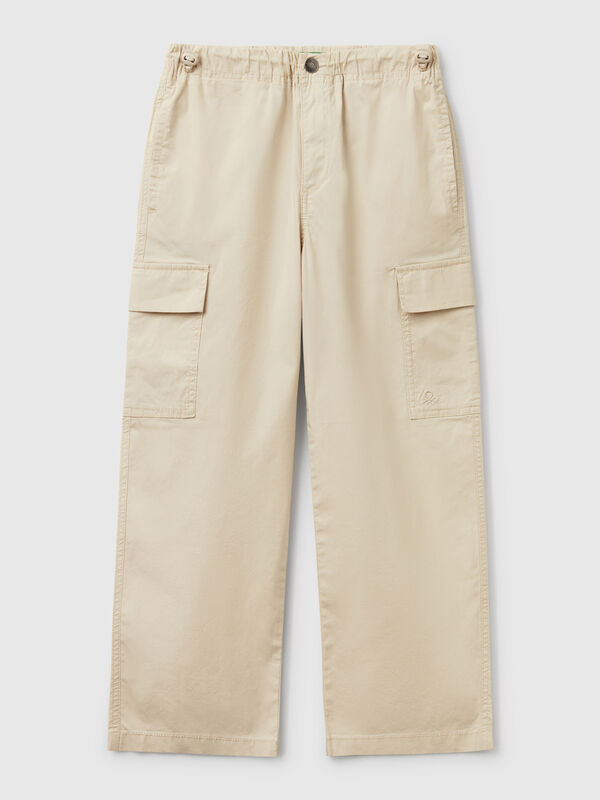Parachute trousers in stretch cotton Junior Boy