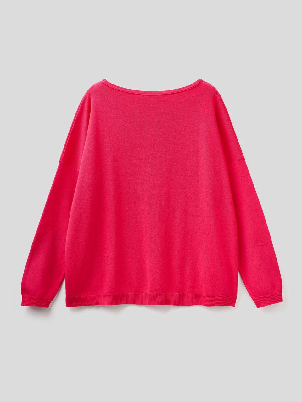 Cotton sweater with round neck image number 2