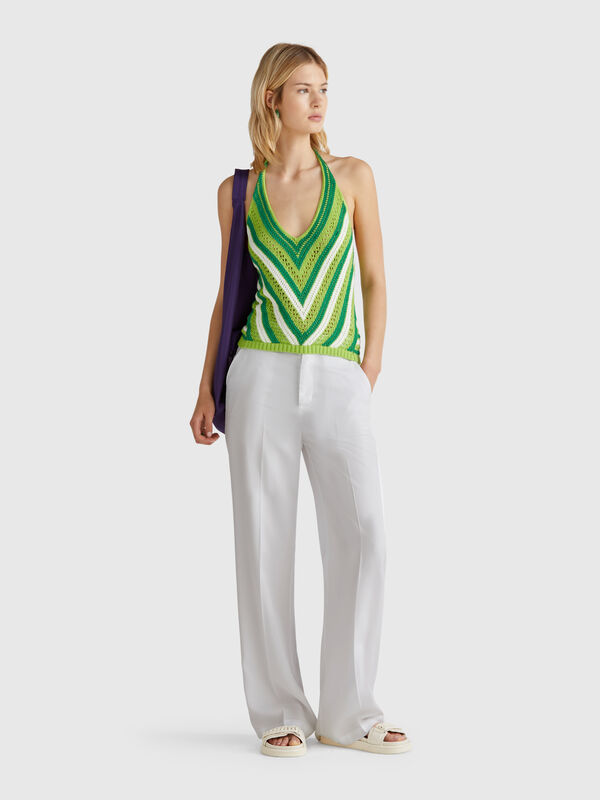 Trousers in pure lyocell Women