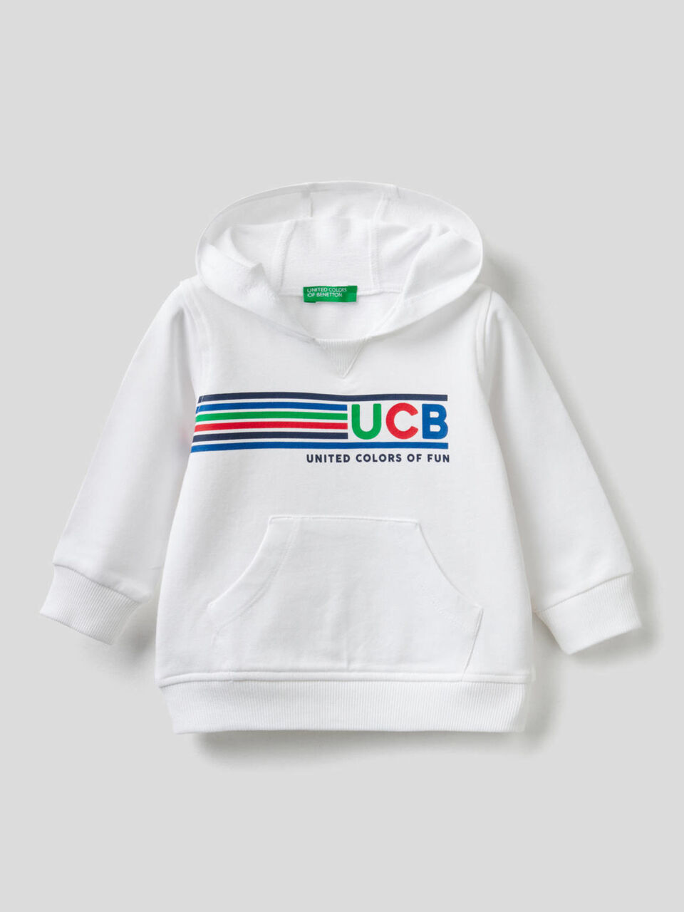 Hoodie in stretch cotton image number 1
