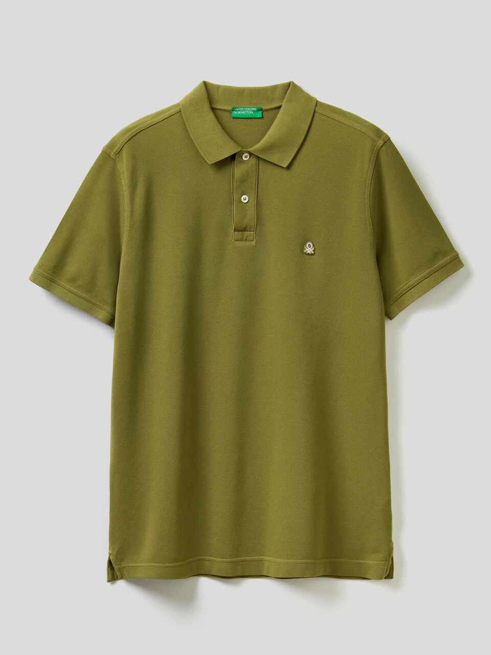 Short sleeve polo in 100% cotton image number 1