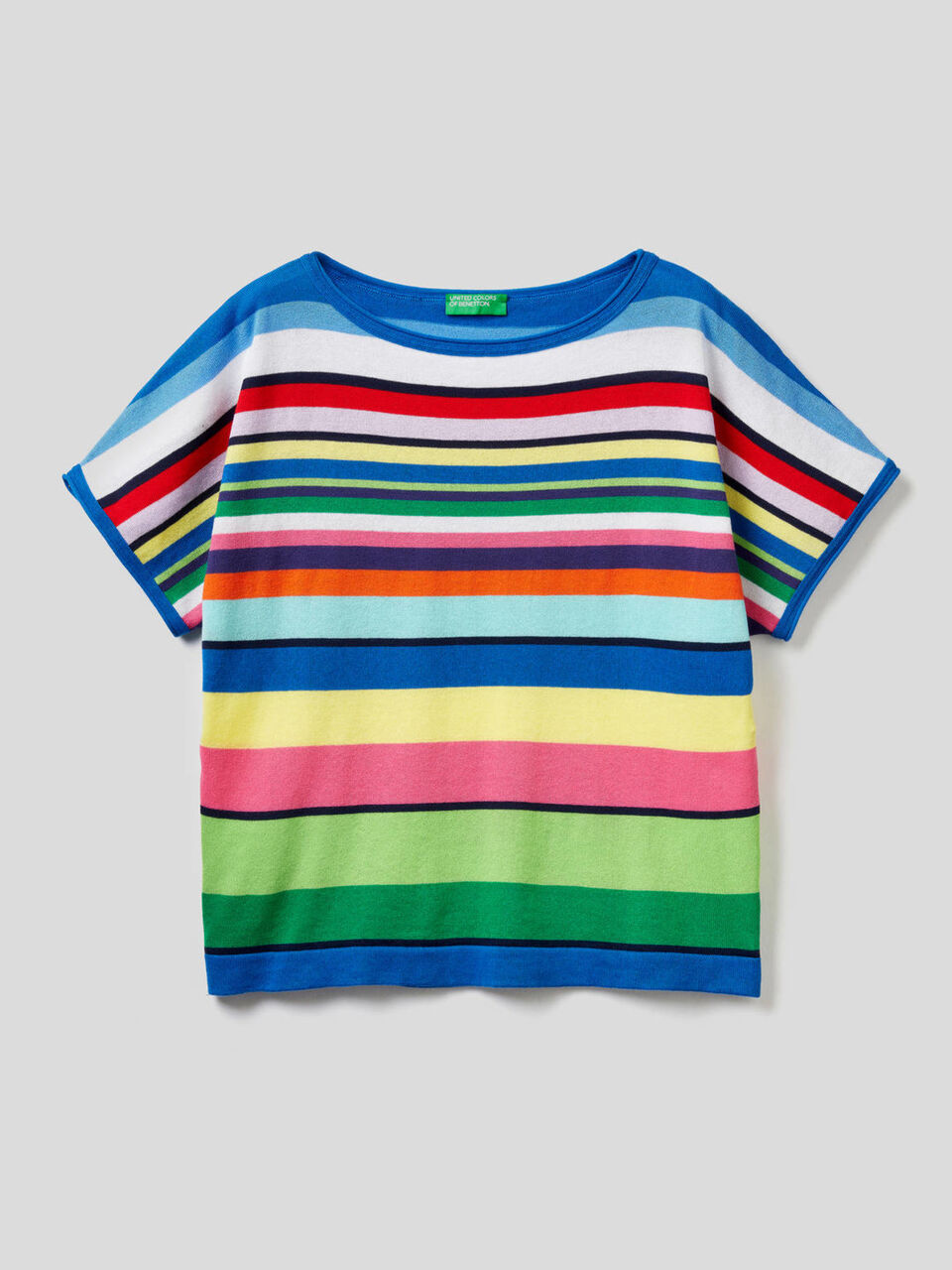 Sweater with colorful stripes image number 1