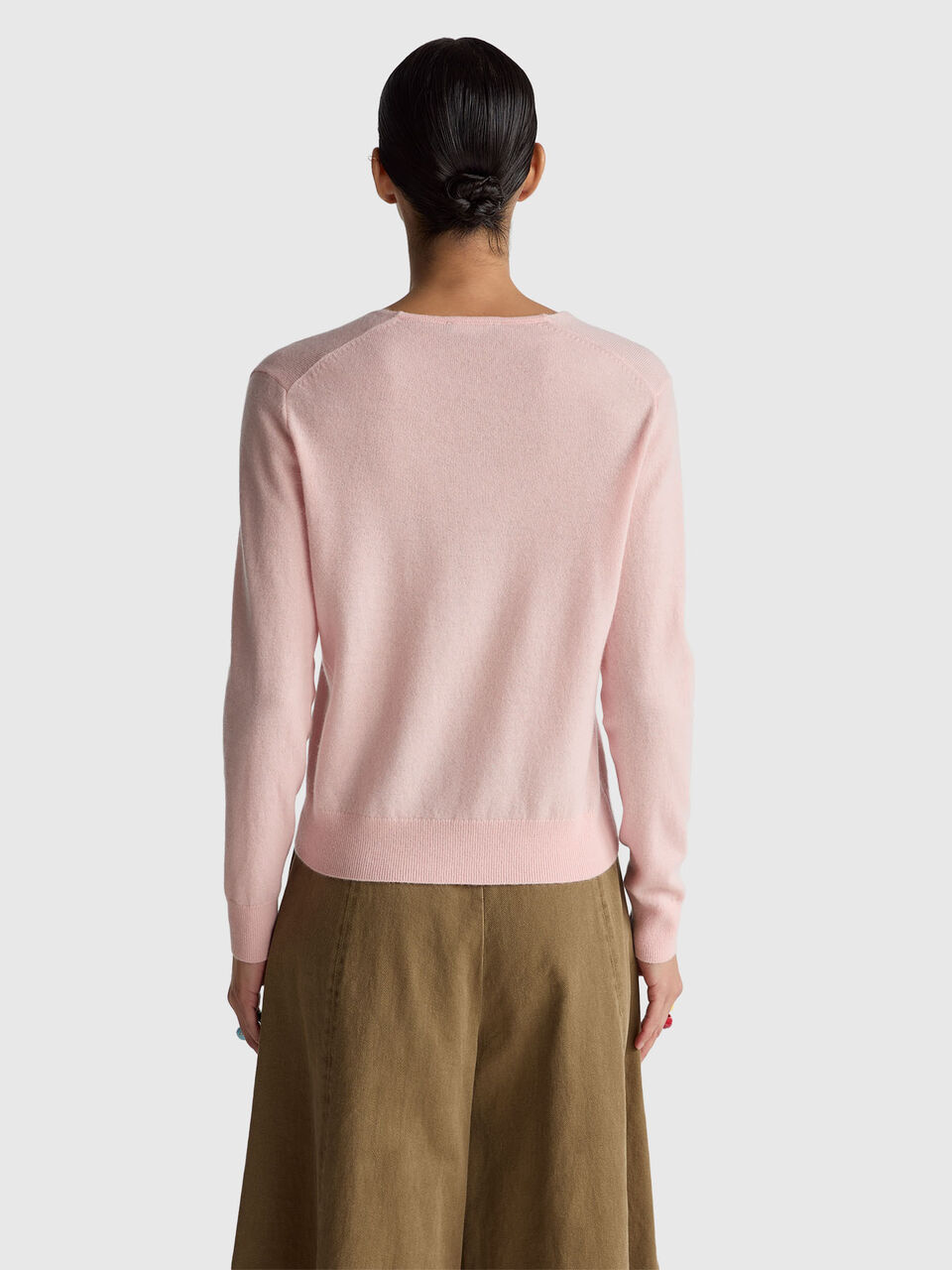 V NECK SWEATER L/S Women image number null