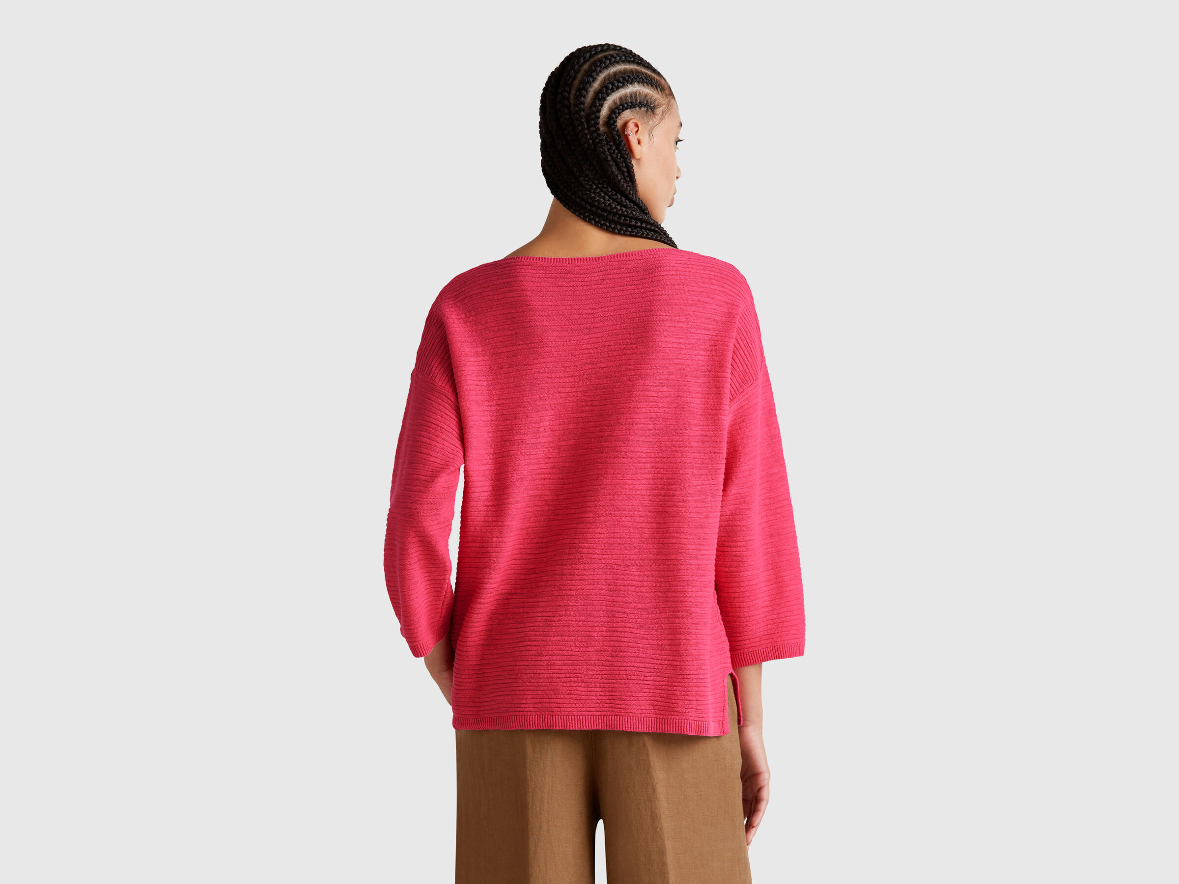 BOAT-NECK SWEAT.L/S Women image number 1