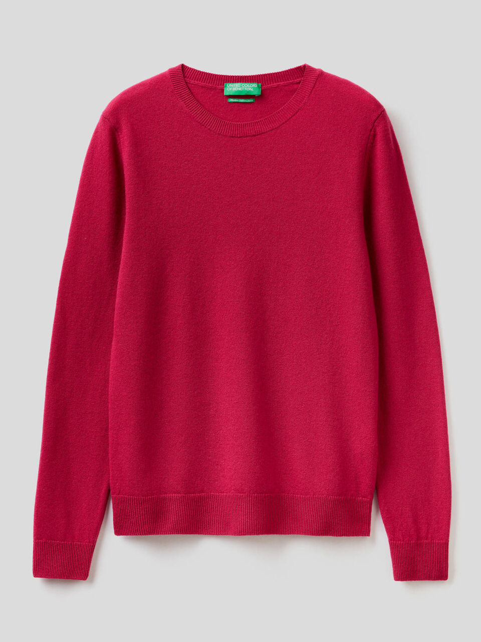 Crew neck sweater in pure virgin wool image number 1