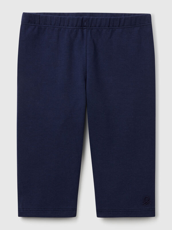 3/4 leggings in stretch cotton Junior Girl
