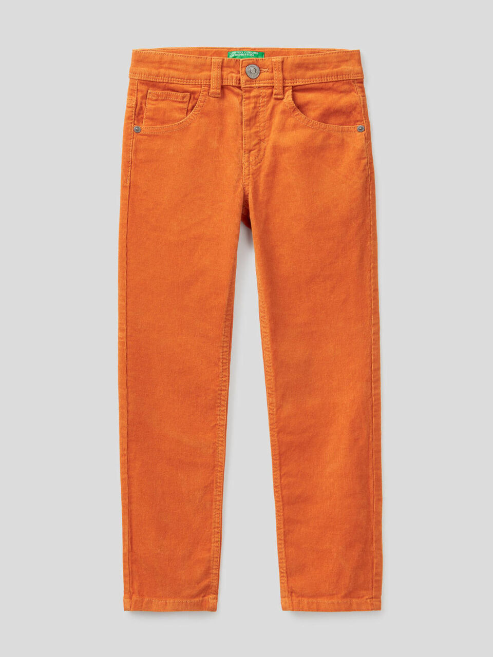 Slim fit stretch velvet trousers image number 1