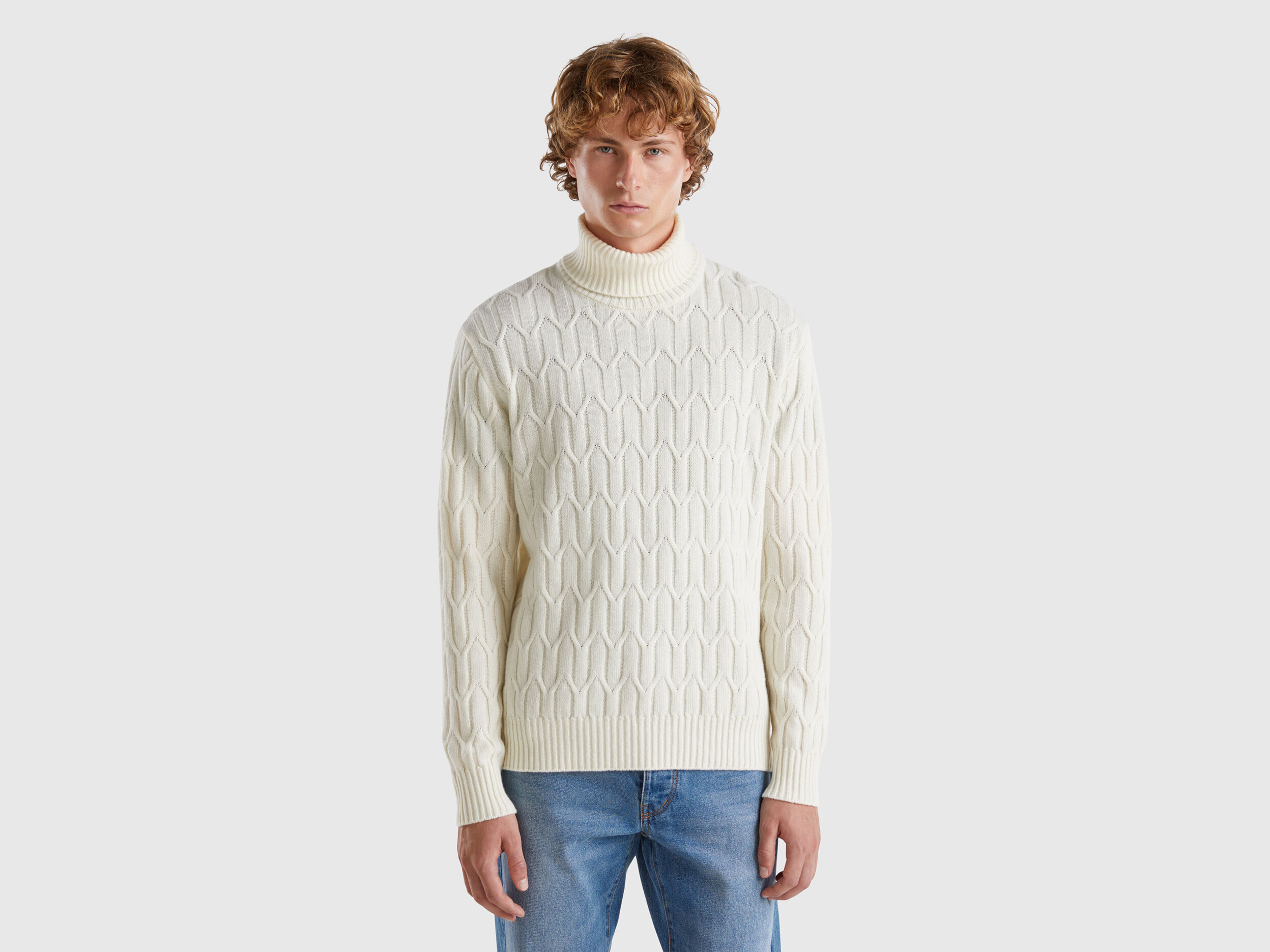 Men s High Neck Sweaters New Collection 2024 Benetton