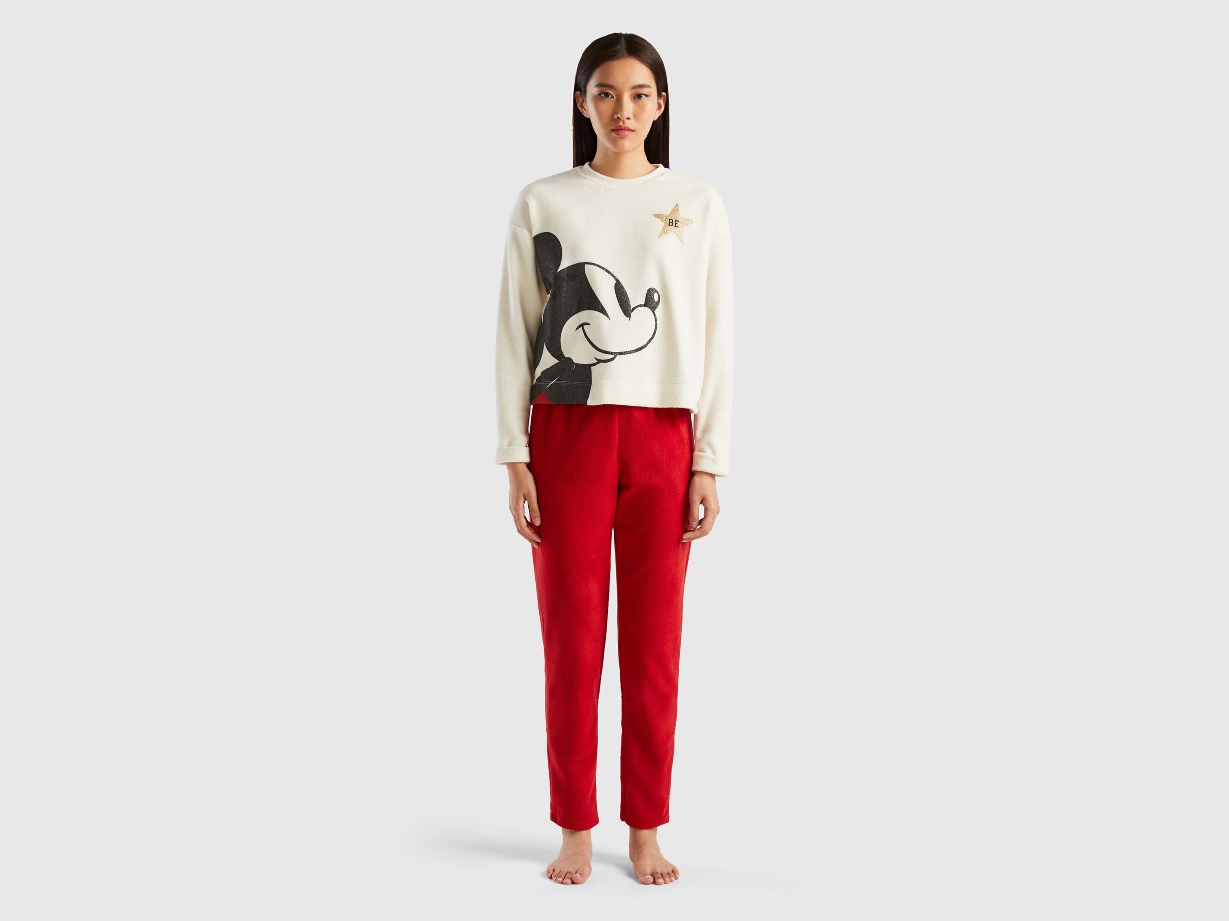 Mickey mouse deals fleece pajamas