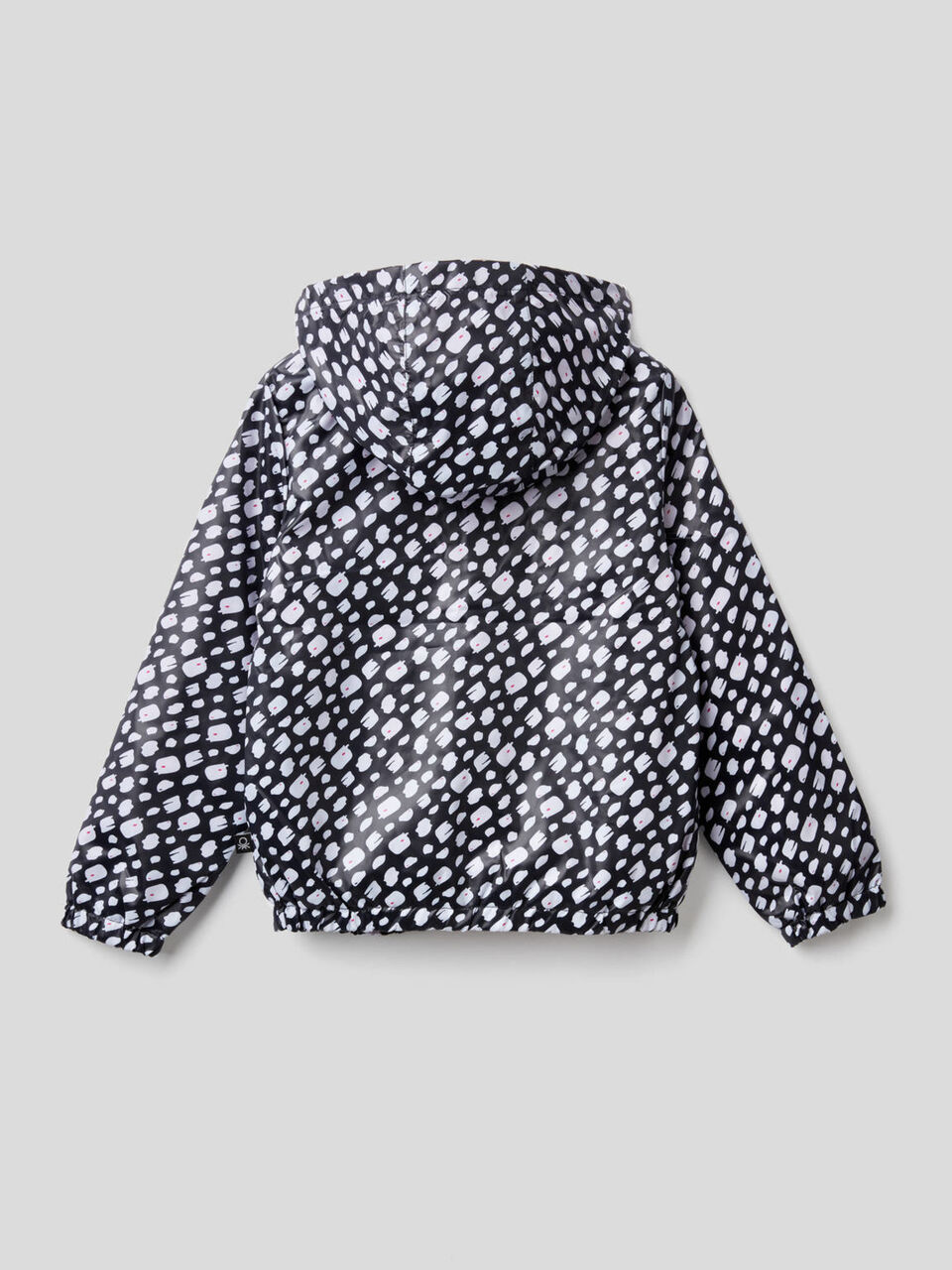 Jacket with hood in technical fabric image number 2