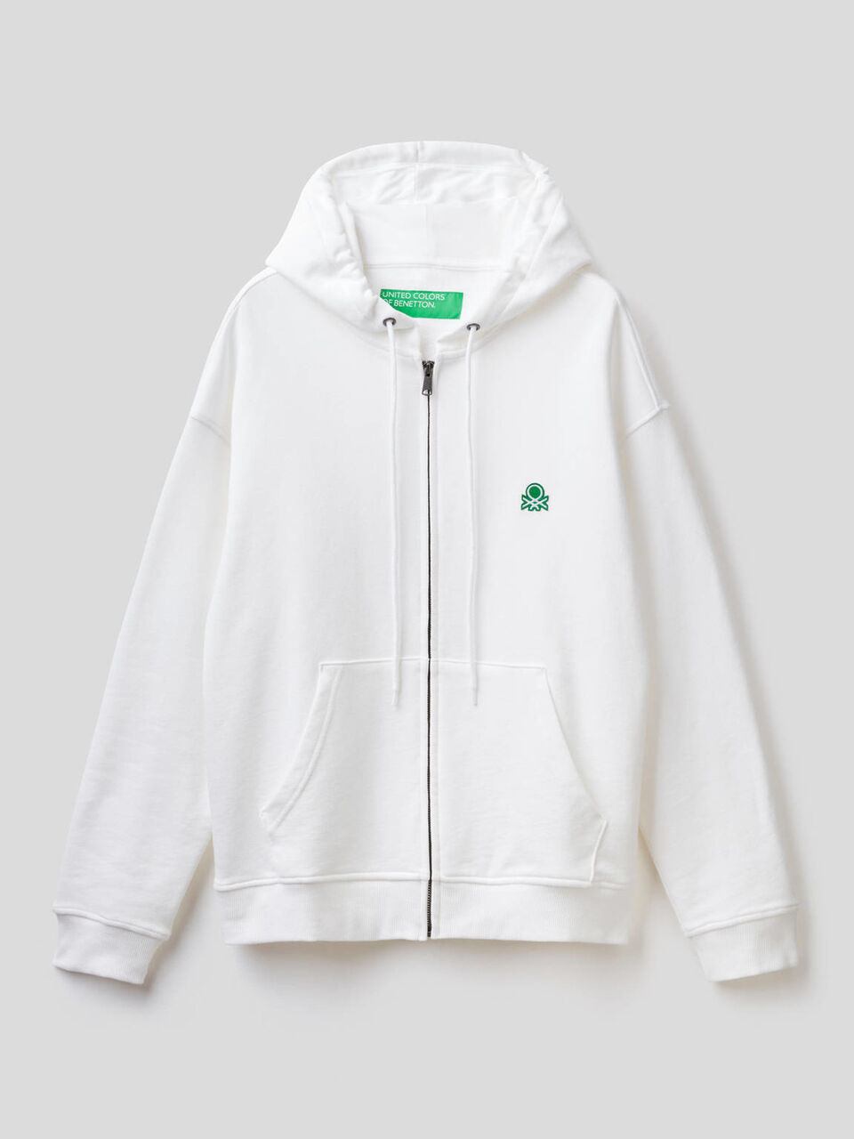 Zip-up hoodie in cotton image number 1