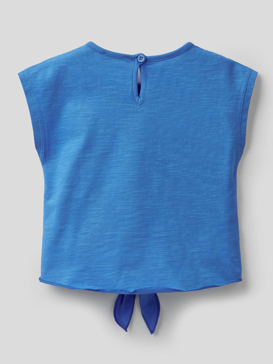 T-shirt in 100% cotton with bow at the bottom image number 2