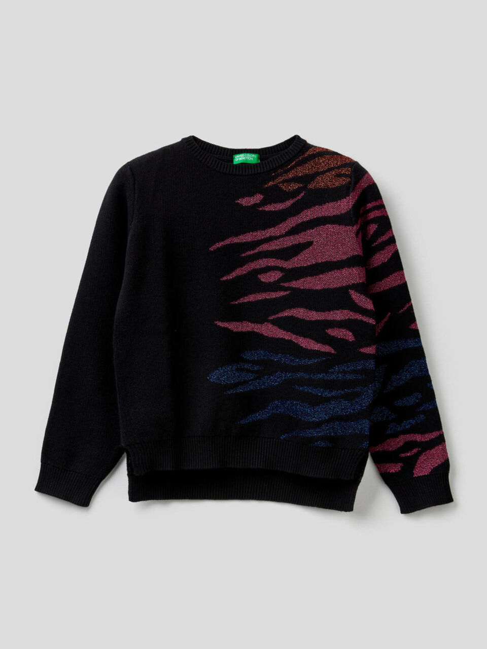 Sweater with animal inlay image number 1