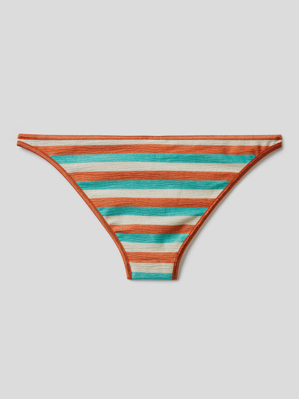Striped swim bottoms with lurex image number 2