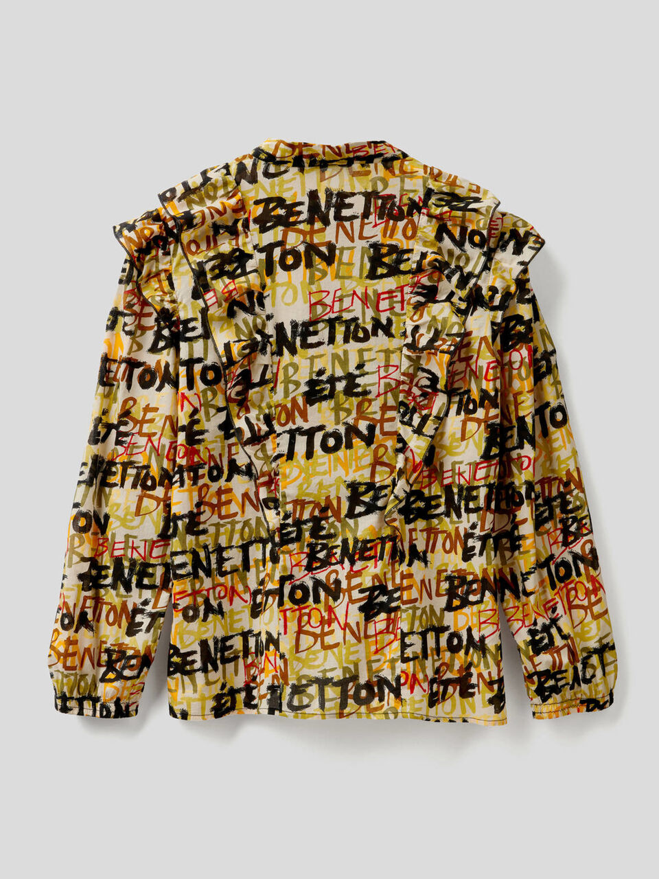 Printed shirt with frill image number 2