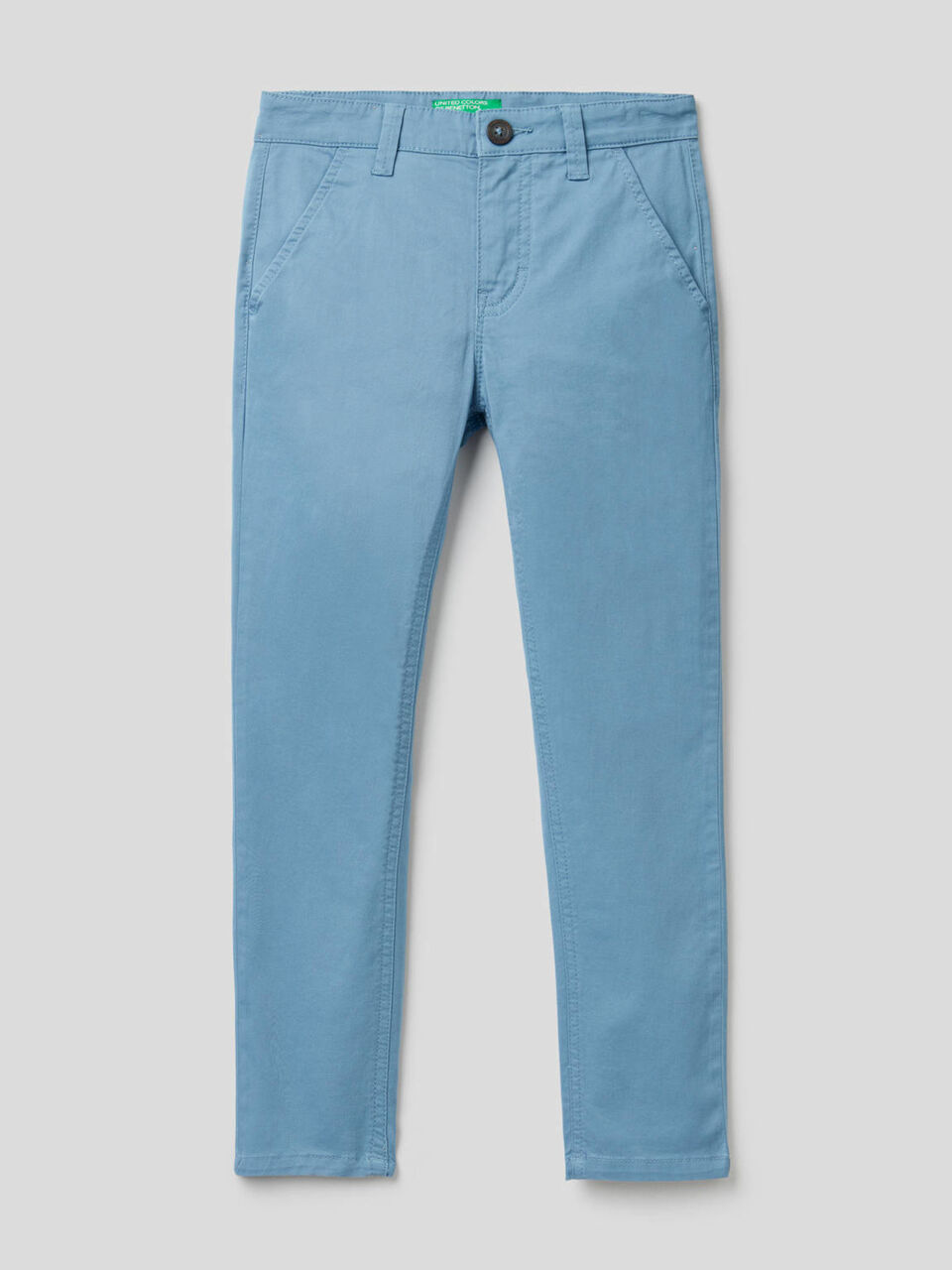 Slim fit chinos in stretch cotton image number 1