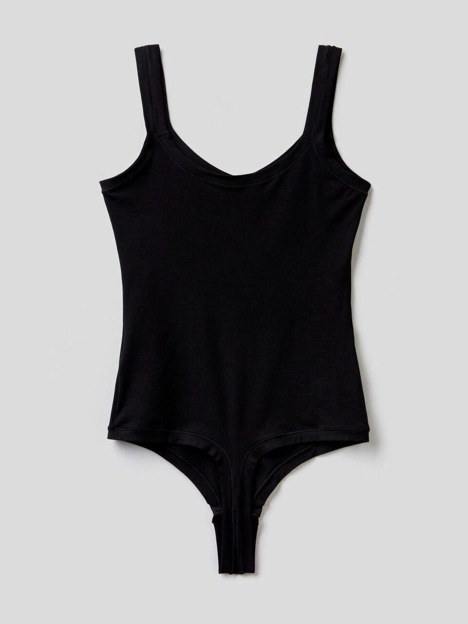 Thong bodysuit in super stretch cotton image number 2