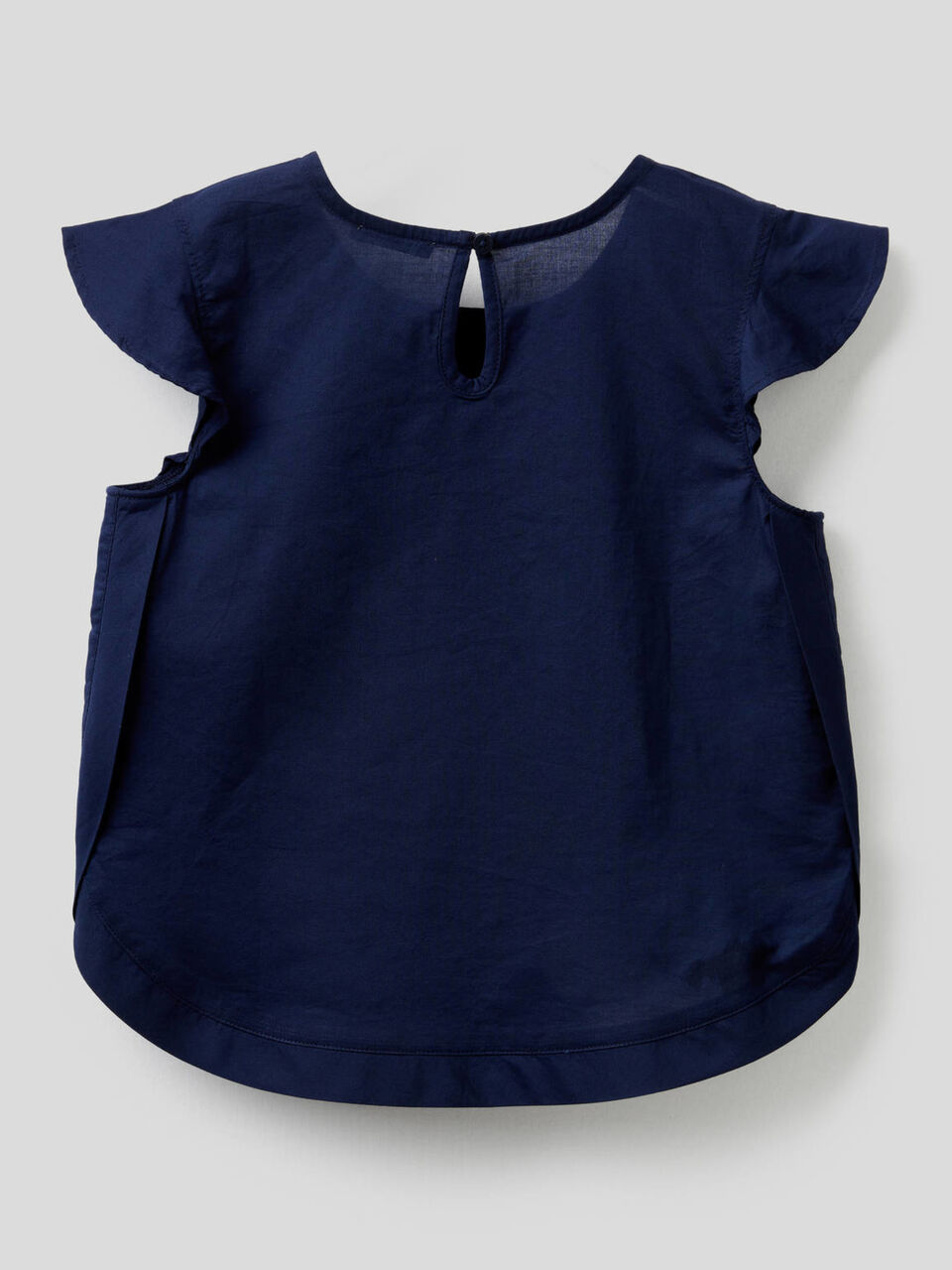 Cotton blouse with ruffle sleeves image number 2