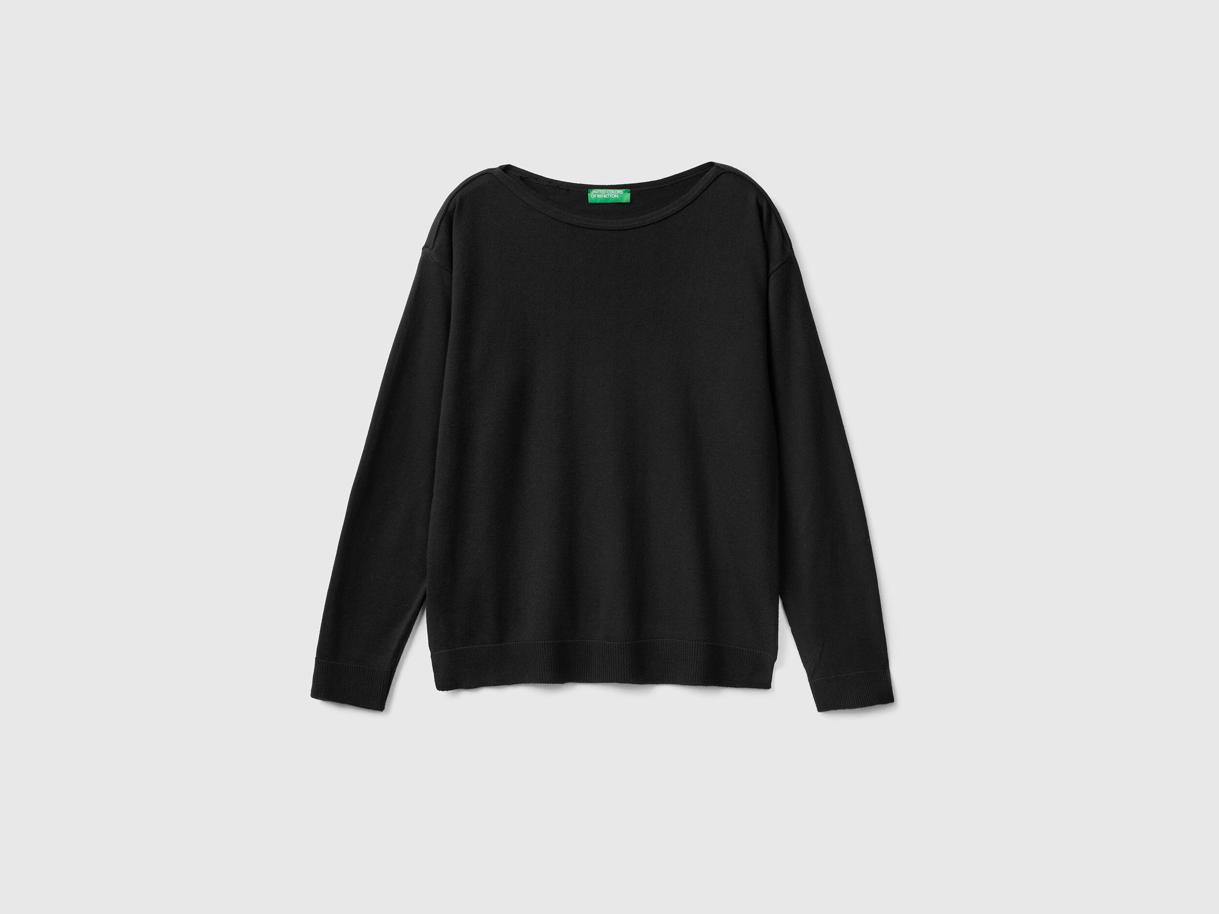 Black boat on sale neck jumper