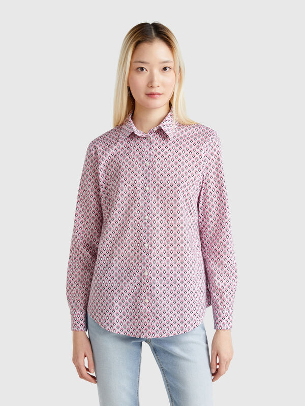 Patterned pink shirt Women