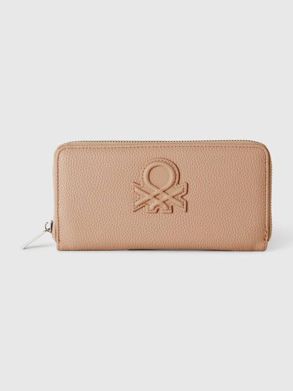 Large wallet with zip Women