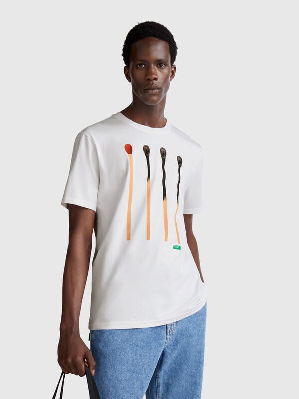 T-shirt with photographic print Men