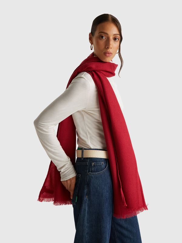 Lightweight viscose blend scarf Women