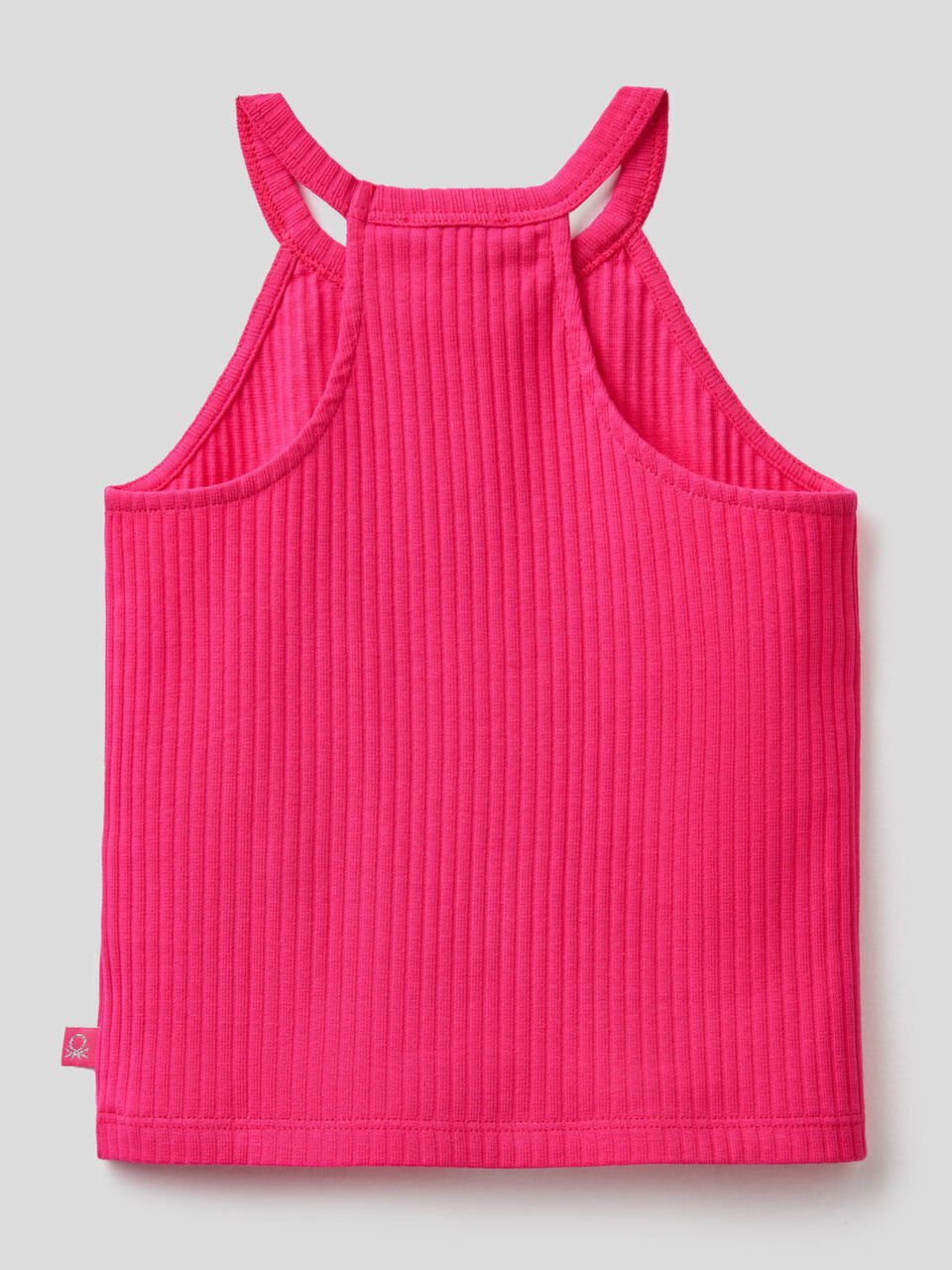 Sleeveless top in stretch cotton image number 2