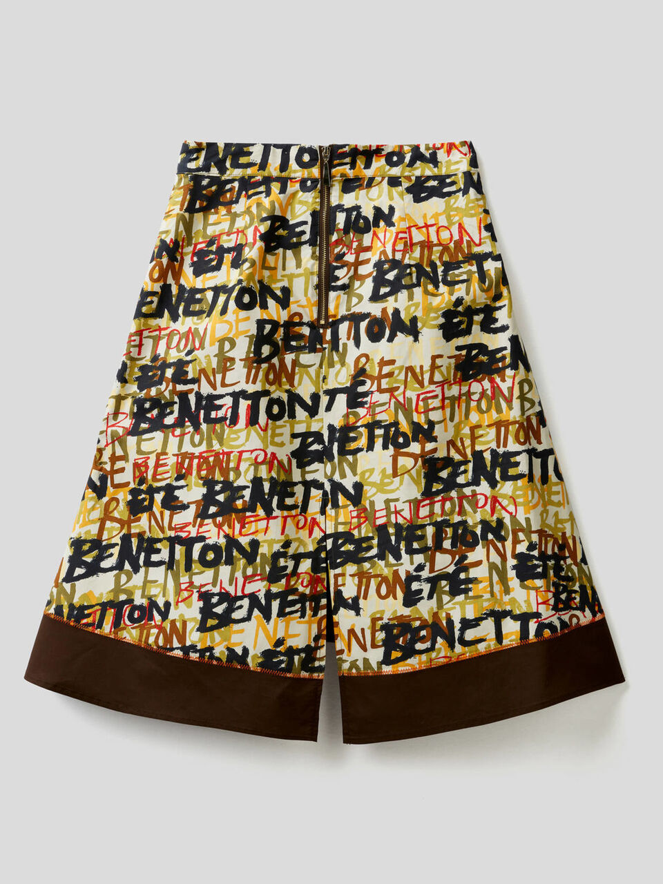 Printed skirt with frill Women image number 2