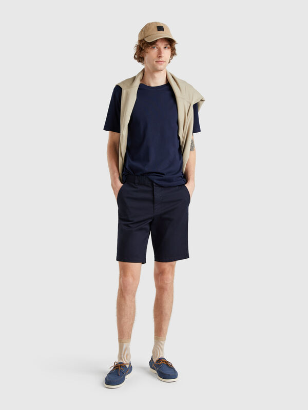 Chino bermudas in stretch cotton Men