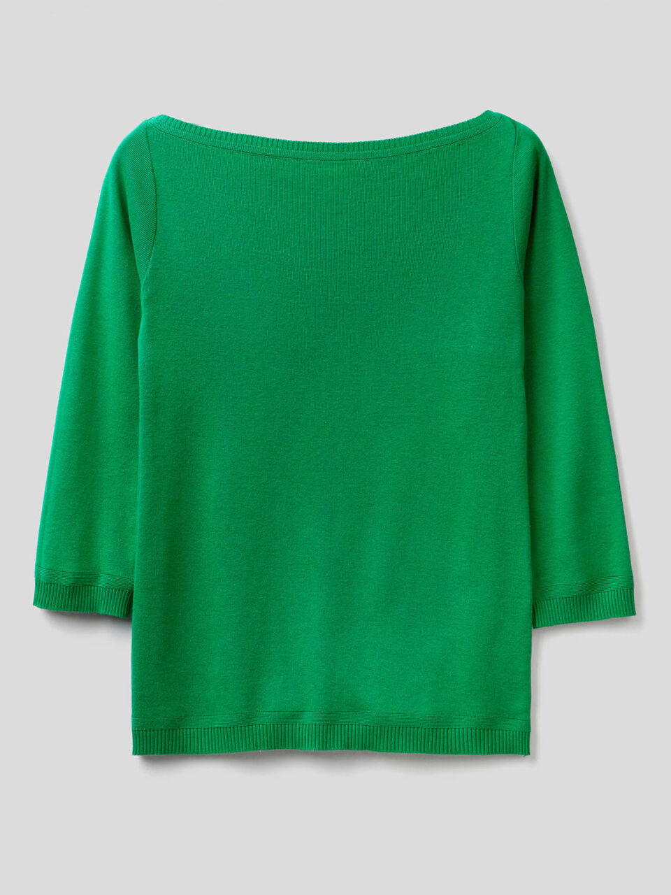 100% cotton boat neck sweater image number 1