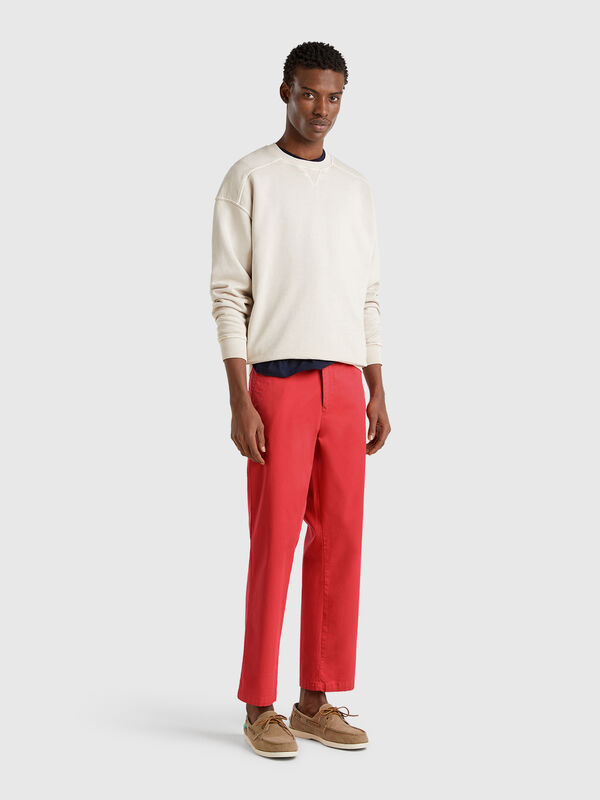 Straight fit chinos Men