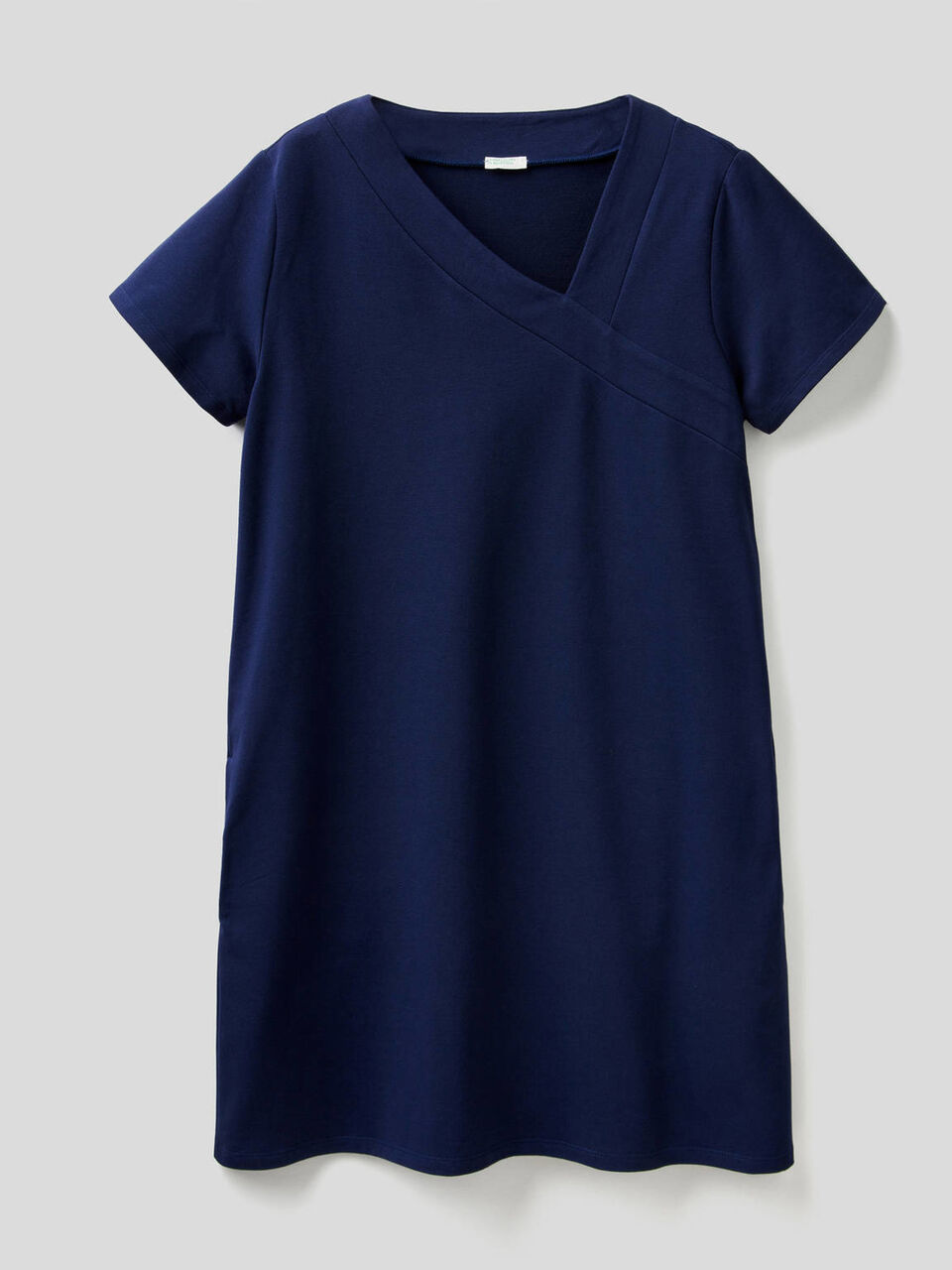 Asymmetrical neck dress image number 1