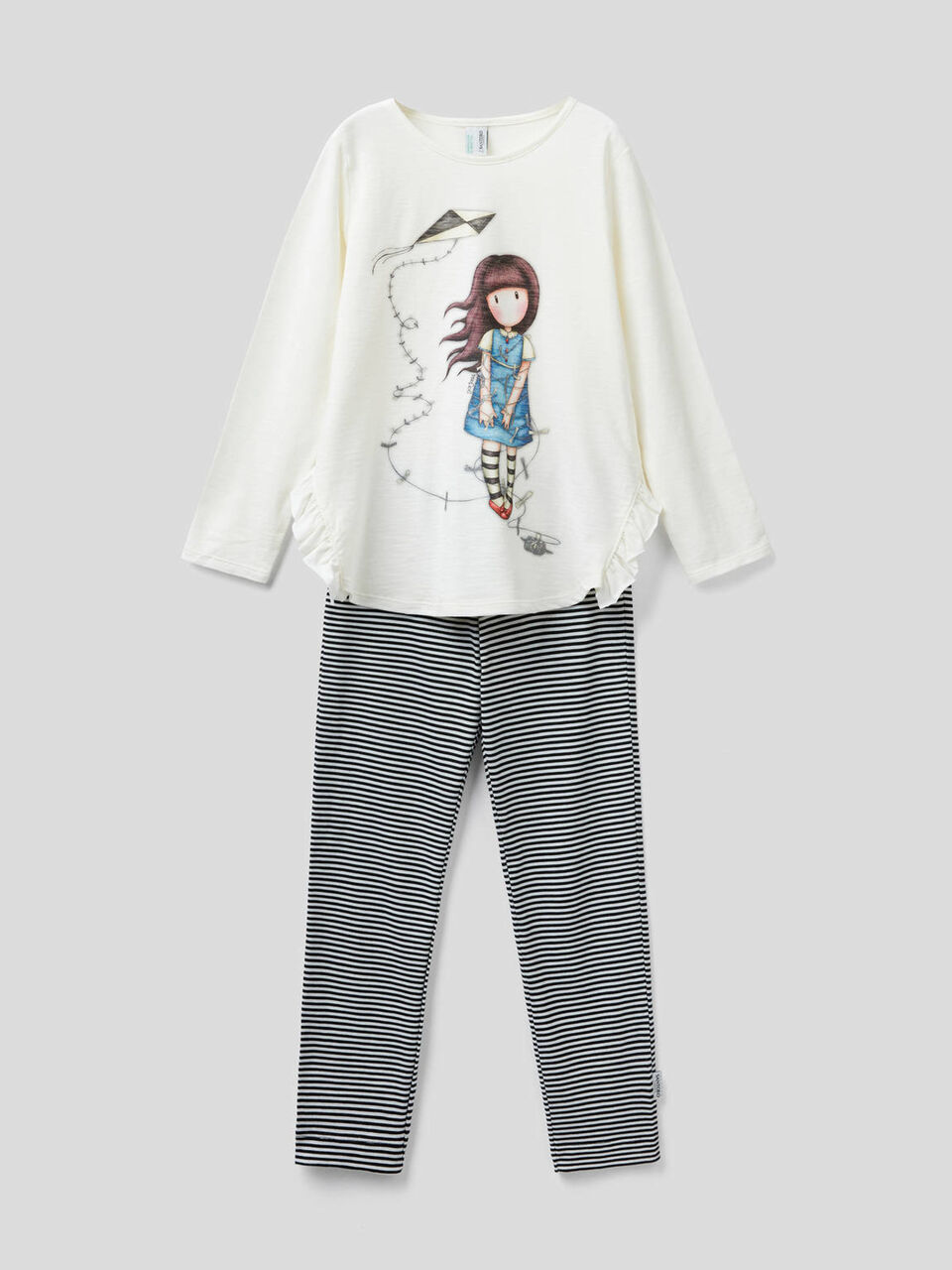 Long pyjamas with Gorjuss print image number 1