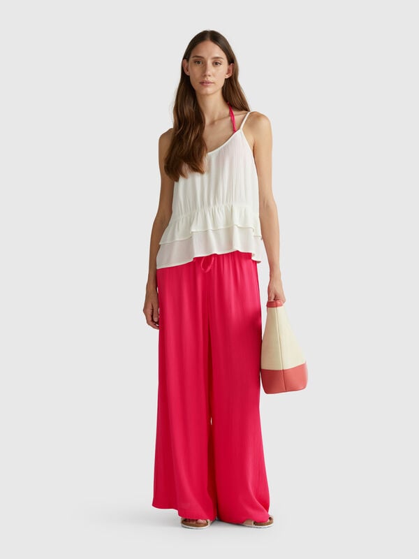 Wide flowy trousers Women