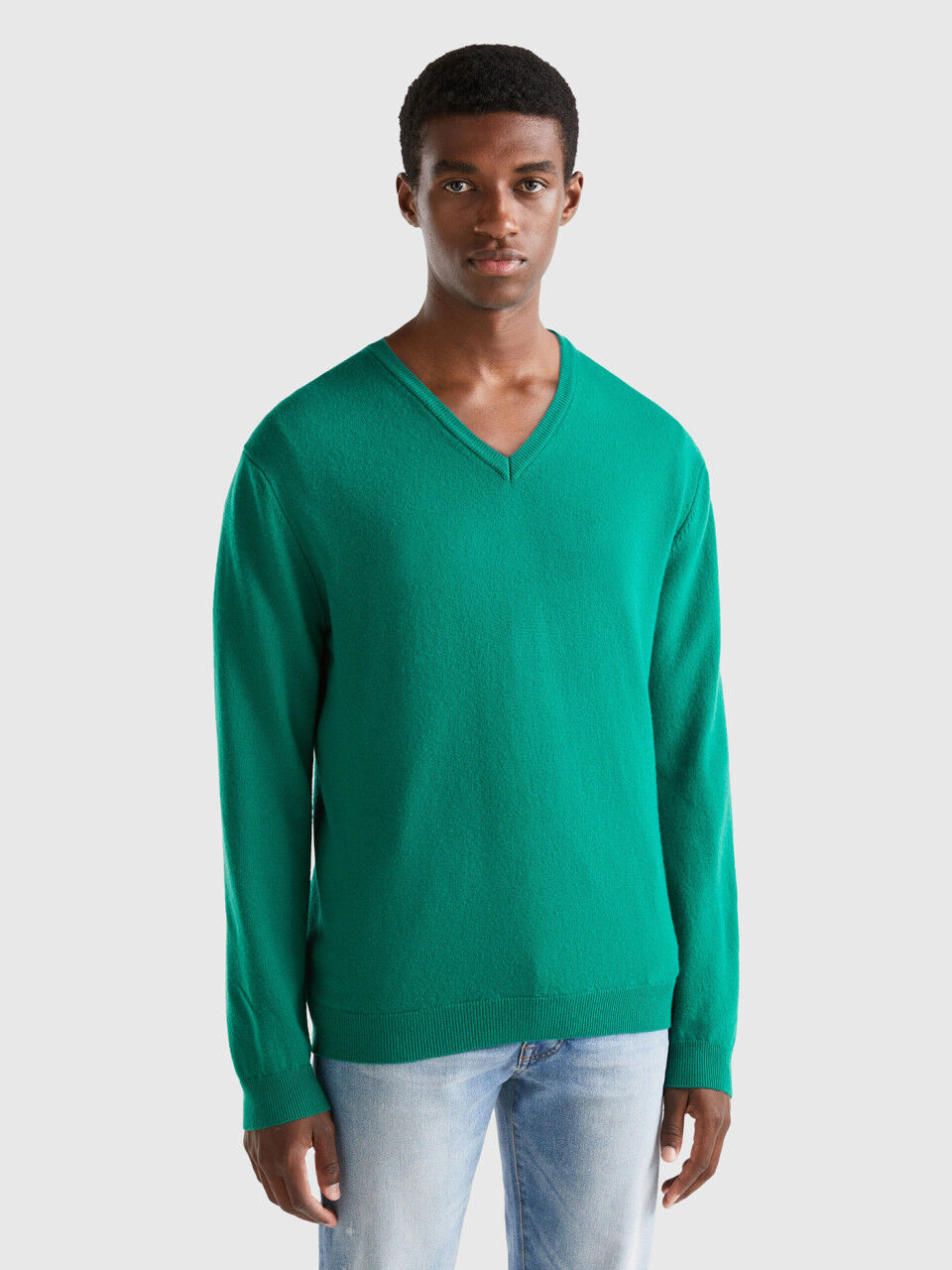 Men s V Neck Sweaters New Collection 2024 Benetton