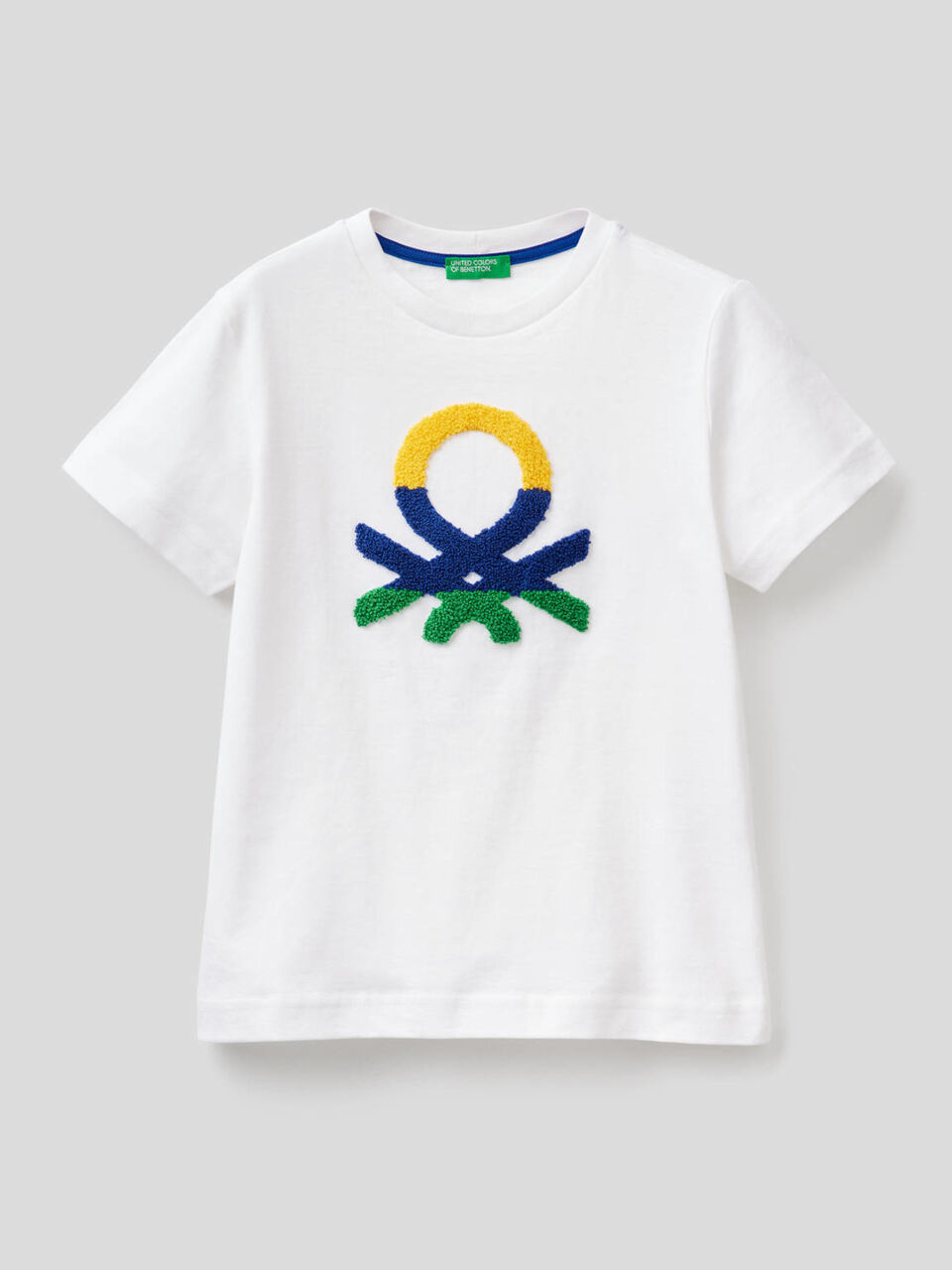 100% cotton t-shirt with logo image number 1
