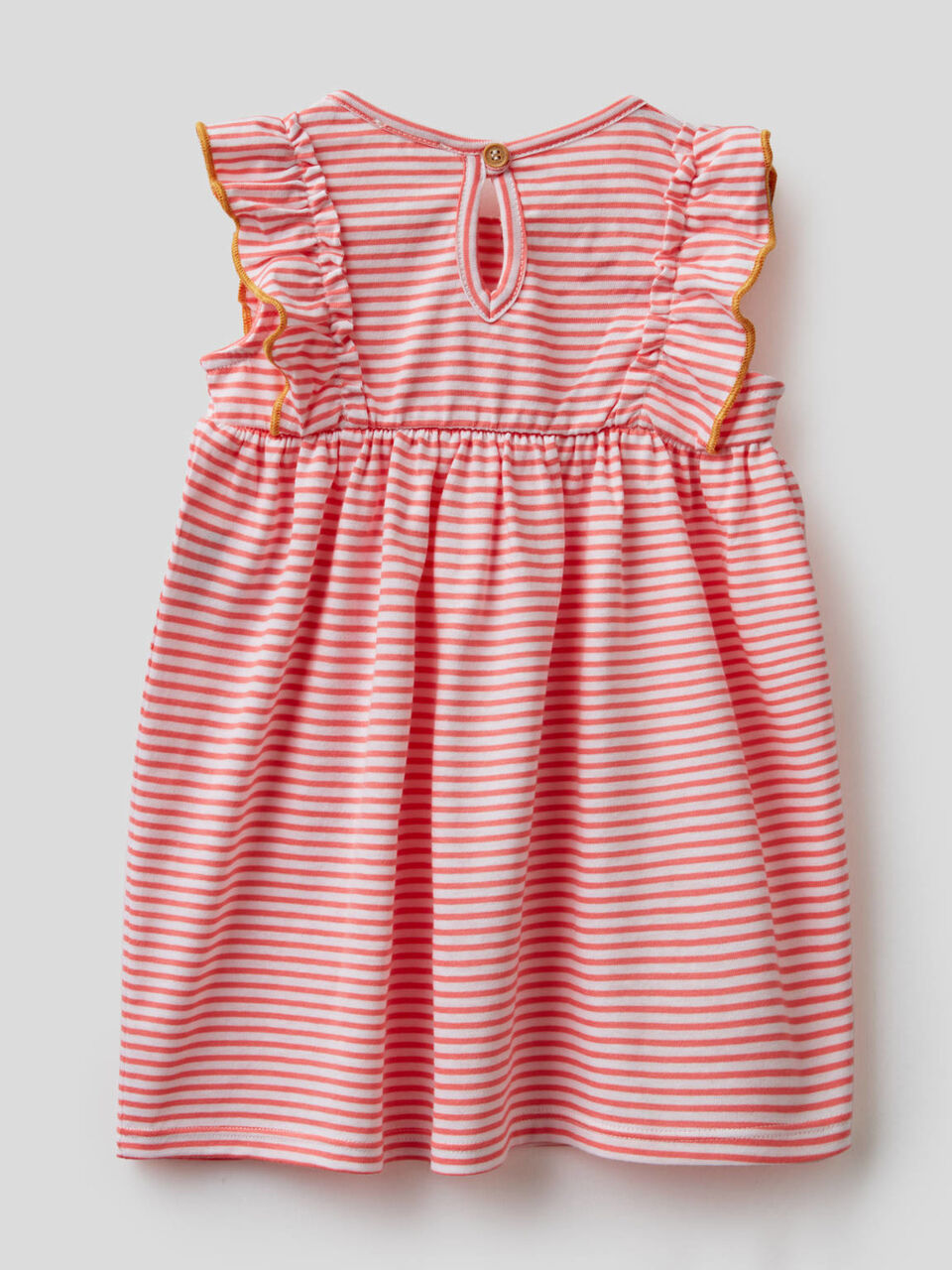 Striped dress in 100% organic cotton image number 2
